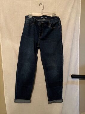 Old Navy Women’s Wow Boyfriend Midrise Blue Denim Jeans